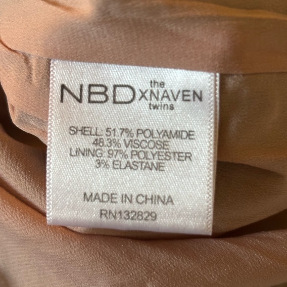 NBD x Naven Twins Headspins Laced Back Mini Dress - Picture 9 of 9